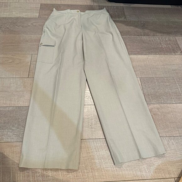 TALBOTS WOMENS SIZE 10 TAN WIDE LEG PANTS STRETCH - Picture 1 of 9